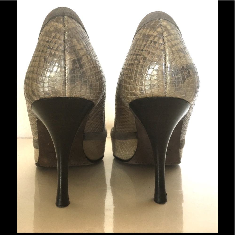 Banana Republic Python Snake Leather Pump Heels - image 5